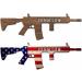 Custom Wood Laser Cut Floating Gun Sign | Personalized AR-15/M16 Decor | Unique USA Patriot Gift | Personal Prints - Buy Online on GoSupps.com
