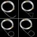 BBTO Aluminum Craft Wire Set - 4 Sizes (1mm, 1.5mm, 2mm, 2.5mm) - 4 Rolls Totaling 65.6 Feet - Bendable Metal Wire for DIY Sculpture and Crafts - Silver - Buy Online on GoSupps.com