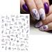 JMEOWIO 9 Sheets Spring Flower Nail Art Stickers Decals Self-Adhesive Colorful Summer Floral Nail Supplies Nail Art Design Decoration Accessories - Buy Online on GoSupps.com