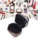 Double-Layer Leopard Makeup Bag - Large Capacity Portable Cosmetic Organizer for Travel - Buy Online on GoSupps.com
