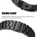 Premium Stainless Steel Band for Fitbit Sense/Versa 3 with Link Remover Tool - Black - Buy Online on GoSupps.com