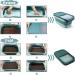 Collapsible 13 LB Dog Food Storage Container with Airtight Lids and Scoop - Jasper Green - Buy Online on GoSupps.com
