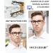 OCCI CHIARI Blue Light Blocking Reading Glasses for Men - A-Black 4.0x Computer Readers - Buy Online on GoSupps.com