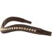 ExionPro White Crystal Browband for Horses - Full Cob Pony Sizes, Brown & Black Color Options, Equestrian Accessory - Buy Online on GoSupps.com