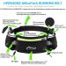 AiRunTech Hydration Running Belt - Zero Bounce Design for Running, Triathlon, Marathon - Fits Most Smartphones - Includes 2*6 oz Bottles (BK+GN) - Buy Online on GoSupps.com