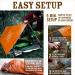 Toughest Ultralight 2 Person Mylar Survival Tube Tent + Paracord - All Weather Protection for Camping & Outdoor Survival - Woodland Camo - Buy Online on GoSupps.com
