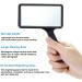 3X Lightweight Handheld Magnifier Rectangular High Clarity Reading Scratch Resistant Glass Lens for Reading Hobbies Repair Observation Hobbies and Crafts Better Life - Buy Online on GoSupps.com