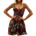 ToddlBy 2023 Summer European and American New V Neck Printed Sling Waist Dress Evening Dresses plus Size Gn2 Large - Buy Online on GoSupps.com