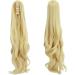 FXYTK 18 Inch Curly Bleach Blonde Claw Clip Ponytail Hair Extension - Buy Online on GoSupps.com