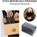 50 Pcs Black Disposable Face Mask 3-Ply Breathable Safety Mask for Indoor & Outdoor Protection - Buy Online on GoSupps.com