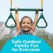 Jungle Gym Kingdom Swing Set - Backyard Monkey Bars & Accessories - 18 Trapeze Swing Bar, 48 Heavy Duty Chain - Outdoor Play Equipment (Green) - Buy Online on GoSupps.com