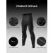 Inbike Running Trousers Compression Pants - Winter Lined Quick-Drying Leggings for Men & Women | LM8621-L Black - Buy Online on GoSupps.com