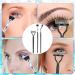 3PCS Multifunctional Mascara Fan Brush Set - Scalloped Lash Comb & Eyelash Separator for Perfect Lashes | Makeup Tool for Upper & Lower Eyelash Care - Buy Online on GoSupps.com