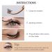 Stainless Steel Cluster Lash Tweezers Set - Rose Gold 2pcs DIY Eyelash Applicator Tool for Easy Application and Removal of False Lashes - Buy Online on GoSupps.com