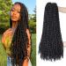 Passion Twist Hair 7 packs of 24-inch water shaft crochet hair for long Bohemian hair lichen from hair yddm passion twist crochet hairenhetic hair extensions 1b# 1b# 24inch (7 Pack)