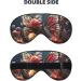 BREAUX Butterfly Kissing Flowers Print Double Sided Eye Mask | Blackout Sleep Mask for Women & Men | Comfortable All Night Rest - Buy Online on GoSupps.com
