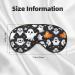 SSIMOO Cute White Ghost Halloween Sleep Mask - Adjustable Breathable Eye Mask for Ultimate Comfort | Perfect for Travel & Rest - Buy Online on GoSupps.com