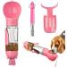4-in-1 Dog Water Bottle with Whistle, Food Container, Poop Shovel & Garbage Bag - Portable Pet Travel Cup - 10oz (300ml) - Blue - Buy Online on GoSupps.com
