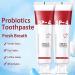 YAYASHI SP-4 Probiotics Whitening Toothpaste SP-4 Super Probiotic Brightening Toothpaste Fresh Breath Toothpaste Protect Teeth and Prevent Cavities (Red+Blue) - Buy Online on GoSupps.com