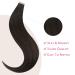 Buy If-Salt Tape Extensions - Dark Brown 10pcs 25cm Real Hair Tape-In Extensions | Invisible & Smooth 20g Hair Refill Pack for Girls - Buy Online on GoSupps.com