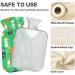 Oarencol Dog Paw Motif Hot Water Bottle - 1 Litre Green | Cozy & Cute Comfort - Buy Online on GoSupps.com