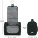 WANDF Large Hanging Toiletry Wash Bag Travel Makeup Organizer - Denim Black | Men Women - Buy Online on GoSupps.com