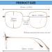 Buy JM Fashion Metal Square Anti Blue Light Eyeglasses for Women - Stylish Eye Protection in Gold - Buy Online on GoSupps.com