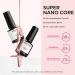 Modelones 24 Pcs Gel Nail Polish Set 20 Colors Nude Pink White Nail Polish Neutral Brown Glitter Gel Polish Set with Bond Primer Glossy & Matte Top Base Coat Soak Off LED Manicure Gifts White Glitter Brown - Buy Online on GoSupps.com
