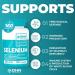 Extra Strength Max Absorb Selenium Glycinate 200 mcg | 160 Capsules | Superior Form of Selenium for Increased Absorption & Bioavailability | Digestion Friendly | Third Party Tested | Canadian Made Quality Assured - Buy Online on GoSupps.com