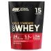 Optimum Nutrition Gold Standard 100% Whey Muscle Building And Recovery Protein Powder With Naturally Occurring Glutamine And BCAA Amino Acids Delicious Strawberry Flavor 15 Servings 450 G