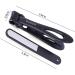 Evezr Heavy Duty Wide Jaw Nail Clippers for Thick Toenails | Stainless Steel Clipper with Nail File for Pedicure (Black) - Buy Online on GoSupps.com