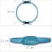 Bluefinity Pilates Ring - 2 Pack Double Handle Padded Yoga Circle 39 cm Fiberglass Foam Resistance Ring - Turquoise - Buy Online on GoSupps.com