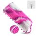 YEALIFE Silicone Body Scrubber  2 in 1 Body Brush & Hair Scalp Brush for Shower and Bath  Easy Clean  Lathers Well  Stimulating Blood Circulation More Hygienic Than Loofah  Fit Women Men.Camo Purple