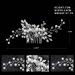 KINDOYO Bridal Hair Clip Comb - Rhinestone Pearl Hair Comb Slides Hair Pins Wedding Prom Birthday Party Hair Accessories Headpiece Hair Clips Silver - Buy Online on GoSupps.com