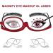 Foldable Makeup Reading Glasses for Women - +2.5 Red Presbyopia Visual Aid - Buy Online on GoSupps.com
