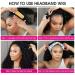 Eooma 10A Brazilian Kinky Curly Headband Wig 16 Inch - Natural Black Remy Hair for Black Women - Buy Online on GoSupps.com