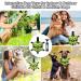 LOTUSWILD Durable Dog Toy Ball with Handle 15cm Ideal for Large Medium & Small Dogs Green | International Shipping Available - Buy Online on GoSupps.com