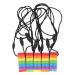 Baby Teether Toy - Food Grade Silicone Rainbow Building Blocks for Teething Relief - Buy Online on GoSupps.com