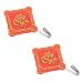 CHILDWEET Wall Hook 2pcs Hook up Towel Hooks Metal Clothes Hanger Metal Hanger Door Hooks Chinese Knot Chinese Style 8x6cm Assorted Color