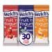 Welch's Fruit Snacks Fruit 'n Yogurt Varitey Pack Strawberry Blueberry Acai & Mango Peach Gluten Free Bulk Pack Individual Single Serve 1.8 oz Bags (Pack of 30)
