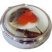 Zodiac Sign Scorpio Metal Pill Box with Mirror - Round 3 Compartments | Durable & Stylish Travel Case - Buy Online on GoSupps.com