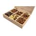 Balmond Premium Chocolate Nuts Gift Box - 600g Assorted Nuts in Beautiful Wooden Box Almonds Brazil nuts Dark Chocolate Hand Picked Vegetarian Halal Birthday Christmas Ramadan