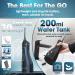 Cordless Water Flosser - Nicwell Electric Tooth Flosser with 5 Jet Tips | IPX7 Waterproof, USB Rechargeable | Portable Water Pick for Travel - Black - Buy Online on GoSupps.com