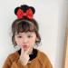 Mouse Ear Hair Scrunchies for Girls | Uooker Velvet Sequin Bow Hair Bands | Cute Elastic Hair Ties & Accessories for Birthday Parties & Cosplay - Buy Online on GoSupps.com