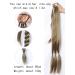 KARLOR Ponytail Hair Extensions 80 cm with Hair Scrunchie Natural Synthetic Hair Braids Hair Extensions for Braiding Long Ponytail Brown Hairpiece for Women - Buy Online on GoSupps.com