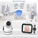 HelloBaby Video Baby Monitor with Camera and Audio | Night Vision | Pan 355 & Tilt 120 | IPS HD Display | 2-Way Audio | VOX Mode | 8 Languages & Lullabies | HB6339 - Buy Online on GoSupps.com