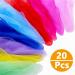 Fysl 20-Piece Colorful Jongliert cher Set - 60x60 cm Dance & Gymnastics Towels for Kids | Chiffon Dance Towels for Kindergarten Shows - Buy Online on GoSupps.com