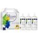 Eye discover contact lenses fluid disinfection cleaning elimination of proteins moisture rinsing 3 bottles with 360 ml and 2 contact lens tanks