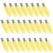 ZEVONDA 26 PCS No Crease Hair Clips - No Bend Hair Clips Makeup Hair Clips Hair Styling Clips Hairdressing Hairpins for Girls Women (Yellow) Yellow *26