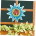 Artibetter Home Wall Ornament Iron Pendant Interior Decor Plant Signs Decor for Home Sunflower Home Decor Flower Wall Plaque Iron Craft Flower Wall Pendant 16x16cm Blue - Buy Online on GoSupps.com